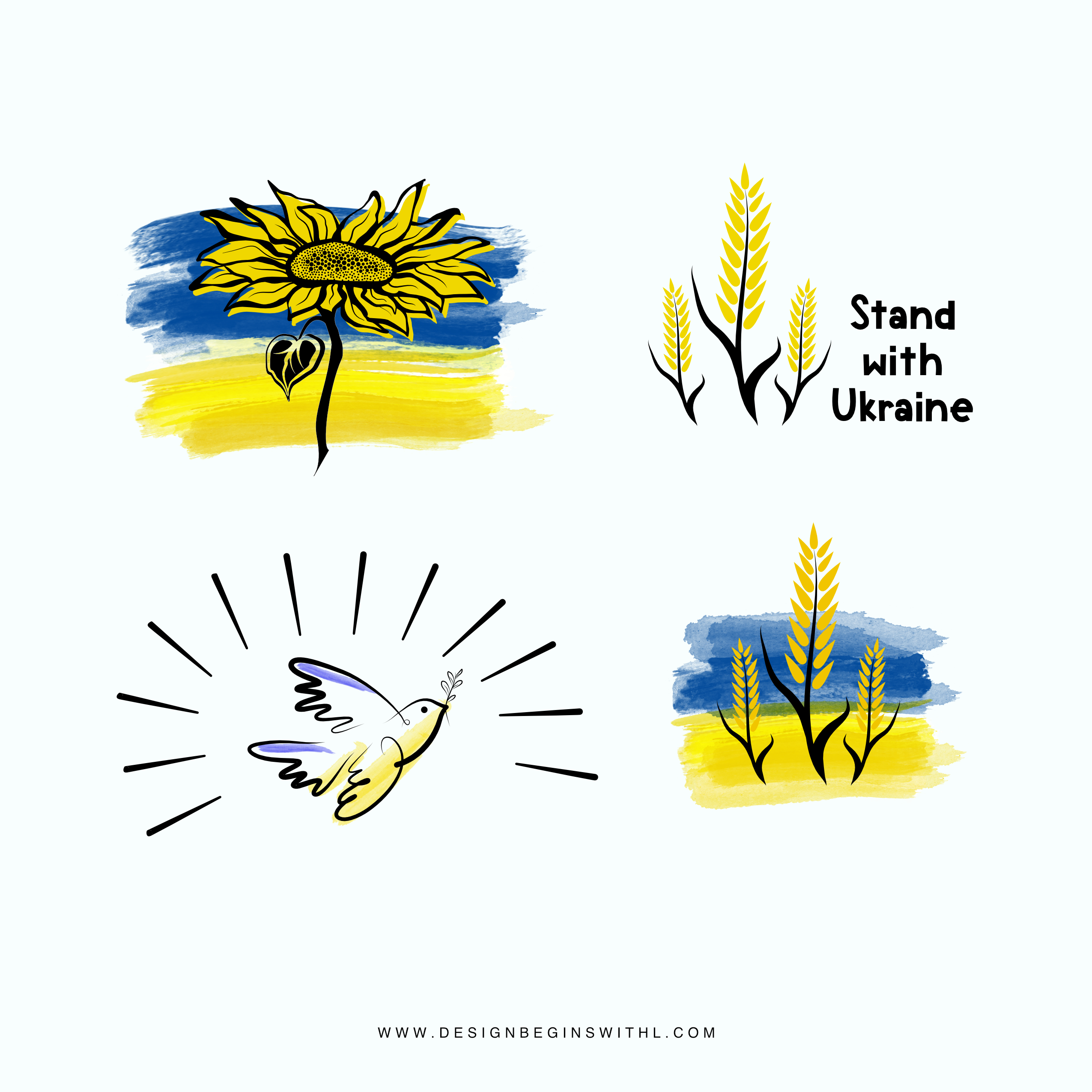 Ukraine-Inspired Free Graphics