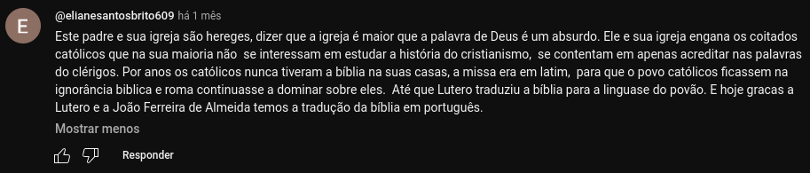 Este padre e sua igreja são hereges