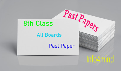 All classes Boards Past Paper of Pakistan .