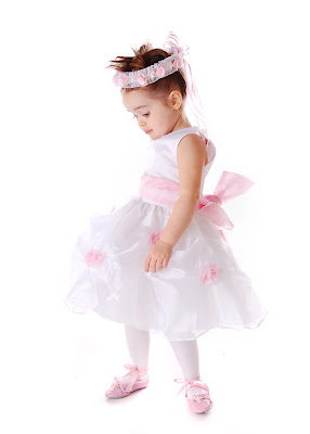 White Flower girl dress