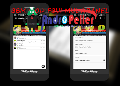 BBM Mod FBUI Multipanel v3.0.0.18 Apk Black White Color Terbaru Gratis