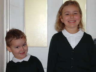 Top Ender and Big Boy on their First Day of School 2012
