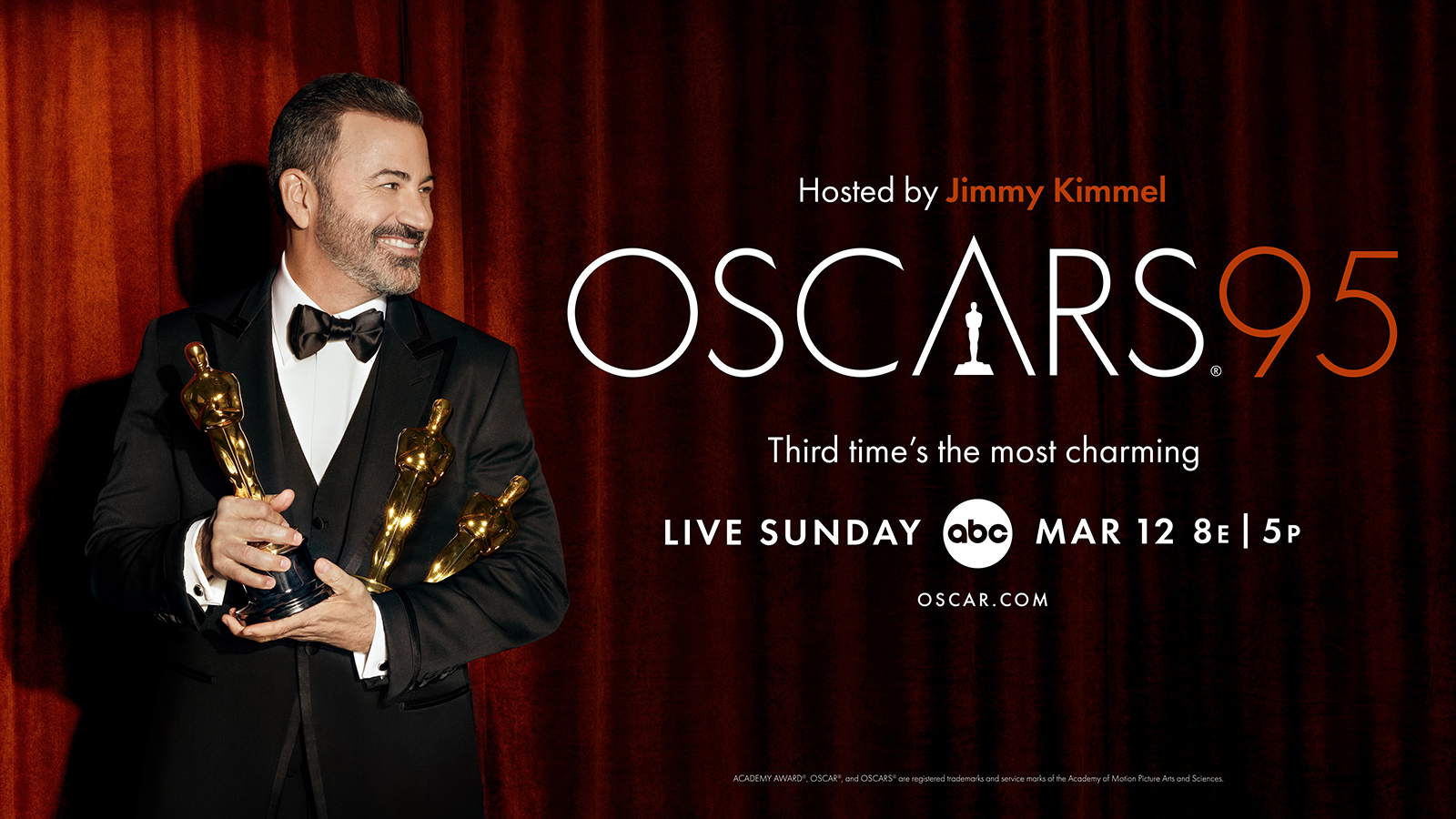 Oscars 2023 Key art, poster revealed featuring Jimmy Kimmel The Gold