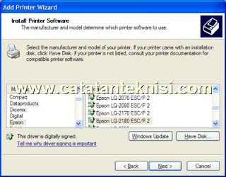 cari driver printer