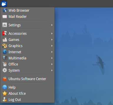 Xfce/Xubuntu Applications Menu