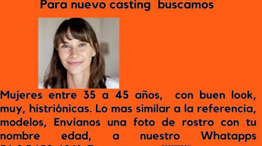 CASTING en SANTIAGO de CHILE: Se buscan ACTRICES entre 35 a 45 años para SPOT PUBLICITARIO