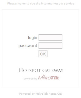 default login page mikrotik