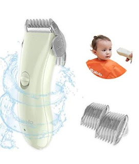 Kids Hair Clipper - Quiet Baby Hair Trimmer, Cordless & Waterproof, ABS Ceramic Blade, Green 