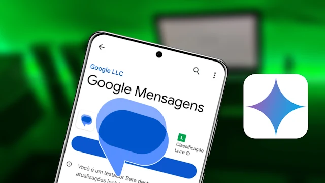 Gemini IA já disponível para Android no google mensagem