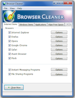 Hapus History Browser dengan Browser Cleaner