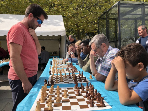 Le maître Pierre Le Borgne, adhérent de l’Échiquier Arradon Baden-club pays de Vannes a commencé les échecs à l’école primaire, à Arradon - Photo © Ouest-France