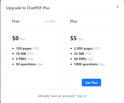 ChatPDF Plans