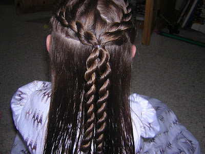 twist braid hairstyles. twist braid both sections.