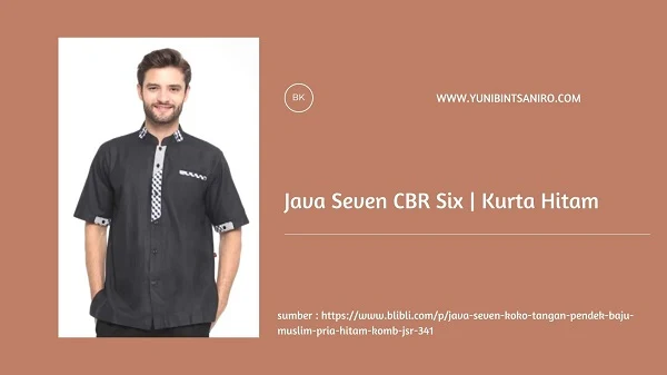 Baju Kurta Hitam dari Java Seven