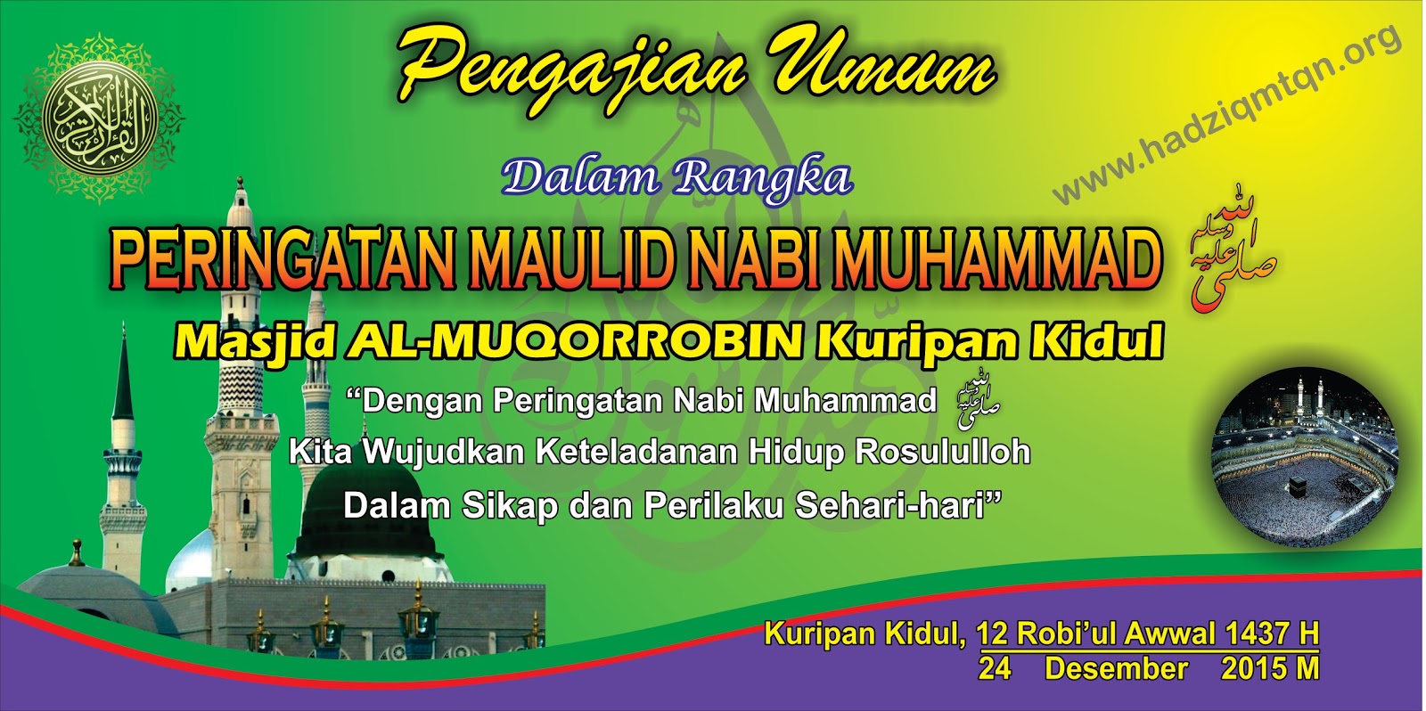 Gambar Peringatan Maulid Muhammad Istighozah Menjelang 