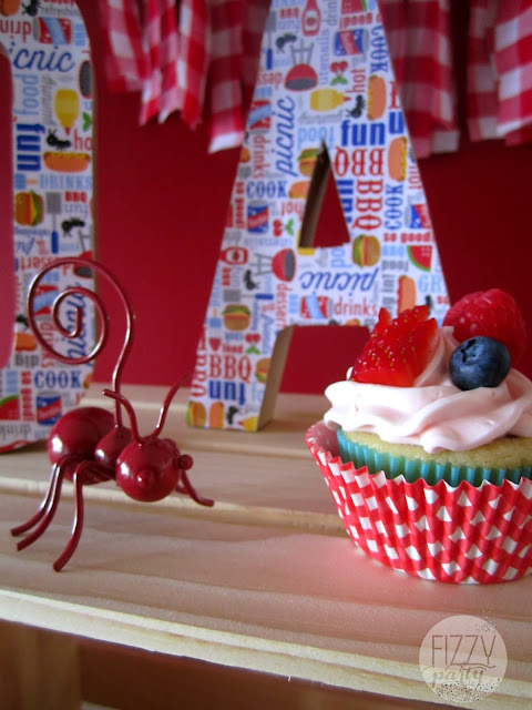 Triple Berry Cupcakes for Father's Day 