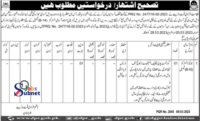 Ministry of Labour and Manpower Jobs 2023