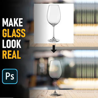 create a transparent glass effect in Photoshop.