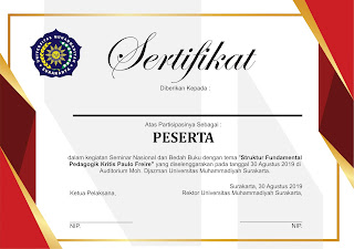 template sertifikat seminar