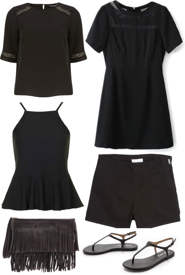 black clothing for summer
