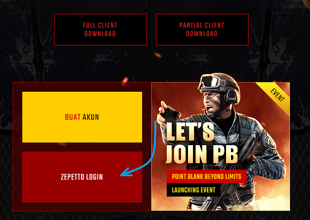 Cara Transfer Akun Point Blank Garena ke Zepetto