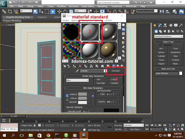 membuat material kaca di 3dsmax