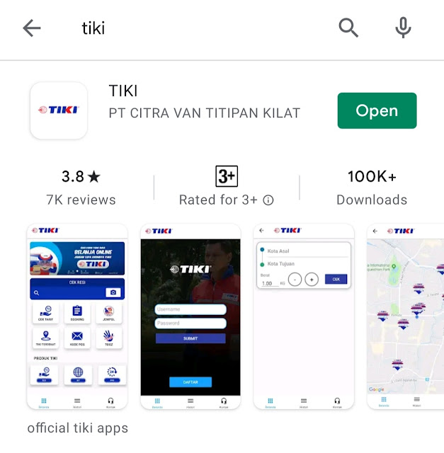 Aplikasi tiki mobile