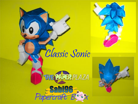 Sonic the Hedgehog Paper Model