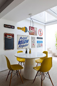 cadeiras -amarelas-decoração-sala-de-jantar