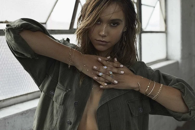 Alexis Ren in Logan Hollowell Jewelry Photoshoot