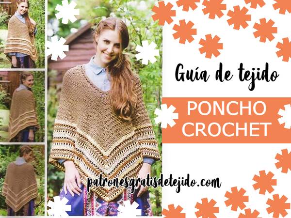 carne de vaca Rana Trueno Poncho Paso a Paso | Guía de tejido a crochet