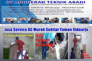   Jasa Service AC Murah Sekitar Taman Sidoarjo 