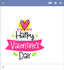 Happy Valentine's Day Facebook Emoji