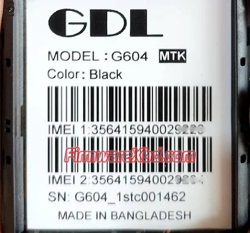 GDL G604 Flash File MT6261