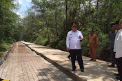 Bupati Muratara Tinjau Proyek Pembangunan Jalan Di SP. 4 Setia Marga