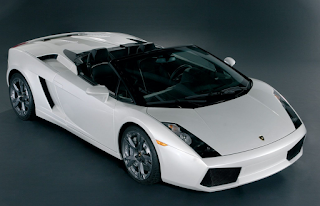 Justin also has a white Lamborghini Gallardo Spyder