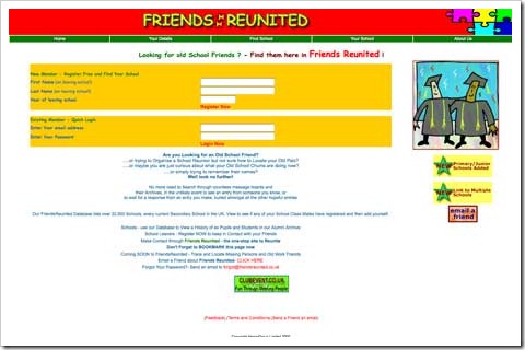 friendsreunited first look