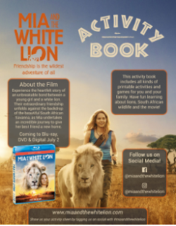 mia and the white lion activity book