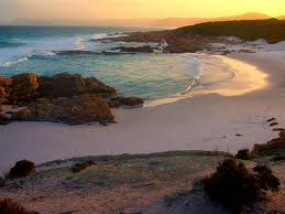 Beach on east coast of Tasmania