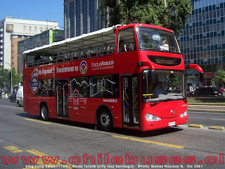 Ônibus turístico em Santiago do Chile