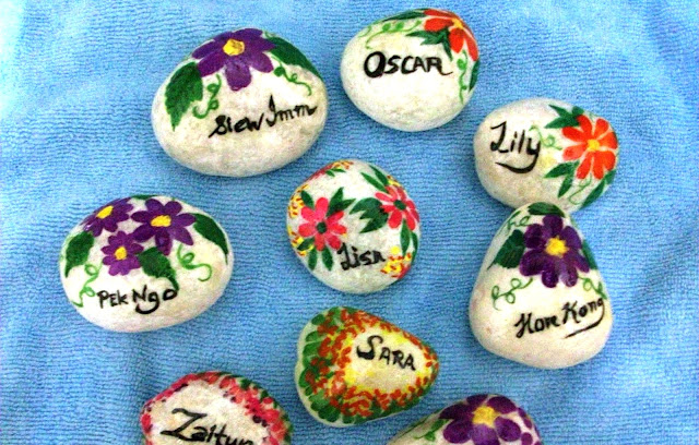 painted pebbles