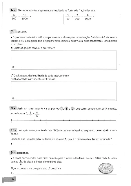 atividades de matematica 3 ano