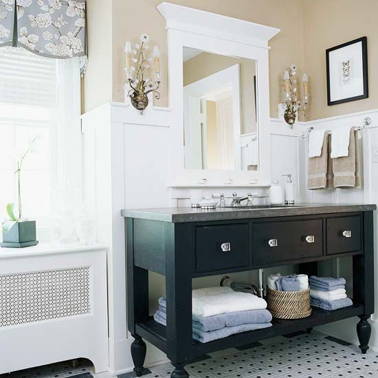 Open Vanity Bath Storage home appliance