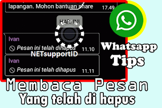 cara membaca chat yang di hapus dari Whatsapp