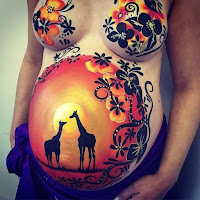 Panzas pintadas de embarazadas