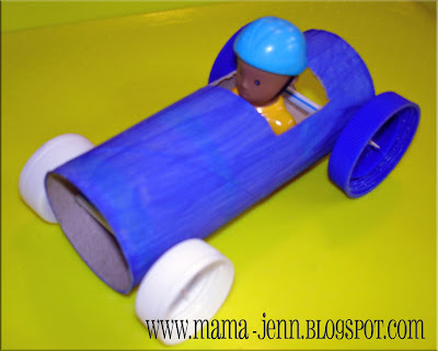 Craft Ideas  Toilet Paper Rolls on Race Car Toy Craft From A Toilet Paper Roll Materials Toilet