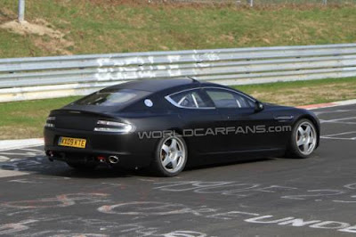 Race prepped Aston Martin Rapide Spied on Nurburgring