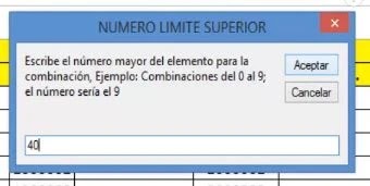 como generar todas las posibles combinaciones en excel con macros