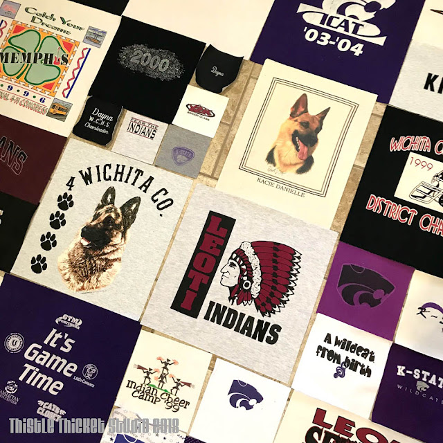 T-Shirt Quilt by Thistle Thicket Studio. www.thistlethicketstudio.com