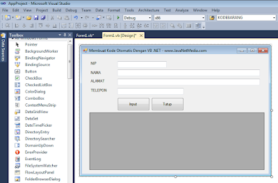  Silahkan masuk ke Microsoft SQL Server Management Studio VB .NET - Cara Membuat Kode Otomatis Di VB .NET